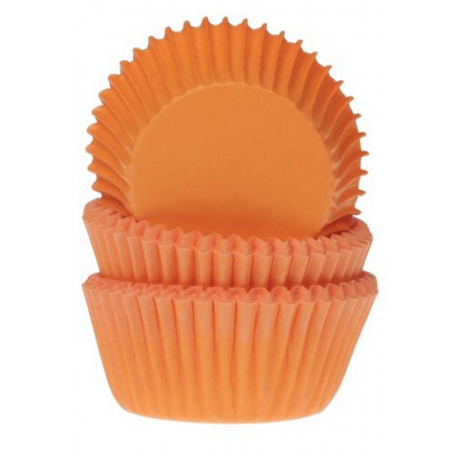 Orange mini Cupcake Cups, 60 pieces