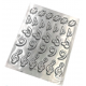 Pastkolor - chocolate mould, musical notes, 29 cavities