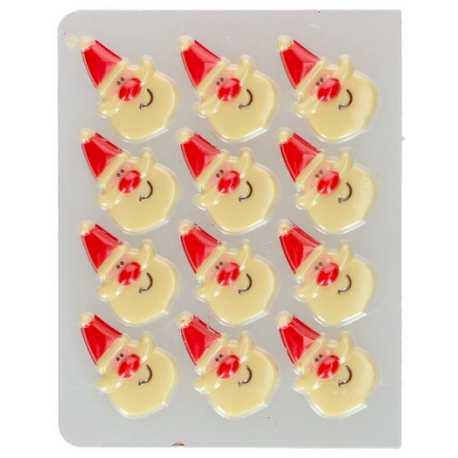 FunCakes - Décorations en Chocolat, Père Noël, Set/12