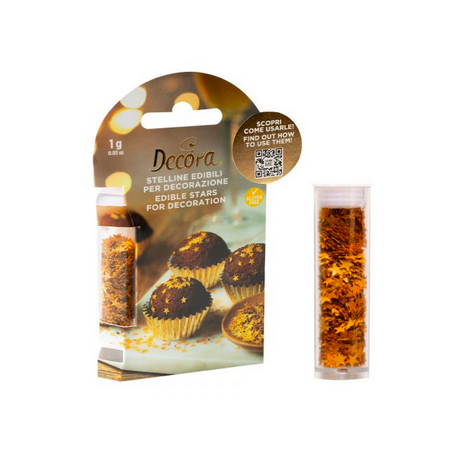 Decora - Edible glitter - star, 1g