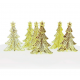 AH - Decoration Decorative golden Christmas trees, plastic, 6 pcs.