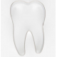 Emporte-pièce - dent, 6 cm