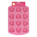 Wilton - Moule en silicone coeur, 12 cavités