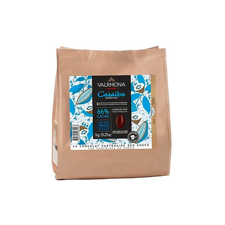 Valrhona - Chocolat, Caraïbe, 66%, 1 kg