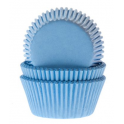 Caissettes mini cupcakes, bleu ciel, 60 pièces