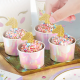 AH - Pics décoratifs, licorne pailletée or, 12 piques