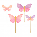 AH - Pics décoratifs, papillon, 12 piques