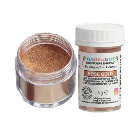 Sugarflair - Edible lustre, rose gold, 4 g