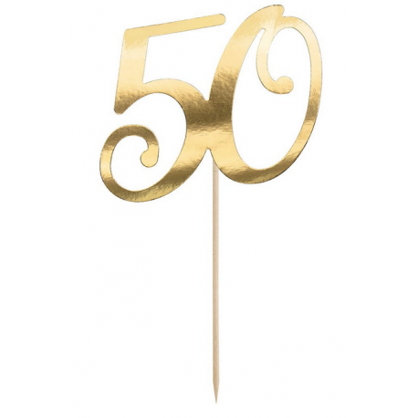 PartyDeco - Topper 50 gold