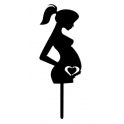 Topper femme enceinte, 16 cm
