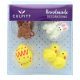 Culpitt - Décoration en sucre lapins de Pâques, 12 pièces