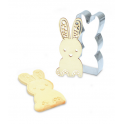 ScrapCooking - Ausstechform + Holzprägestempel, Hase, ca. 10 cm