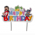 Dekora - Cake topper "Happy Birthday" theme Lilo 6 Stitch