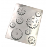 Pastkolor - Chocolate mould, gear, 8 cavities