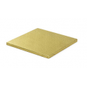 Square Cake Board gold, cm 20 x 20, 12 mm thick