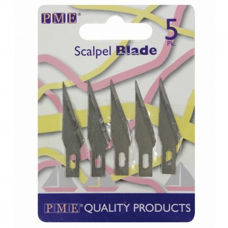 PME Lames biseaux de rechange pour couteau, 5 pièces.