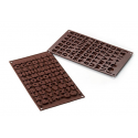 Silikomart - Moule alphabet en silicone, env. 2 cm. la lettre, 69 cavités