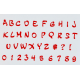 FMM Alphabet and numbers set Upper Case & numbers MAGICAL, 2 cm