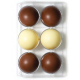 Decora - Form für Schokolade, halb Kugel, 6 Vertiefungen jede 75 mm Dia