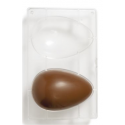 Decora - Moule en plastique rigide pour oeuf en chocolat, 130 gr, 2 cavités, 150 x 100 mm